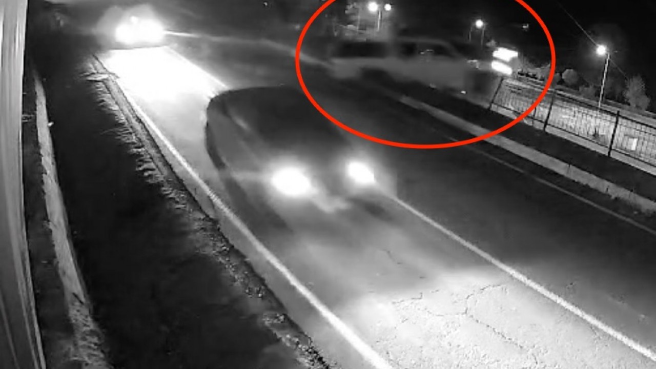 Şantiyeye uçan kamyonetin sürücüsünün öldüğü kaza kamerada