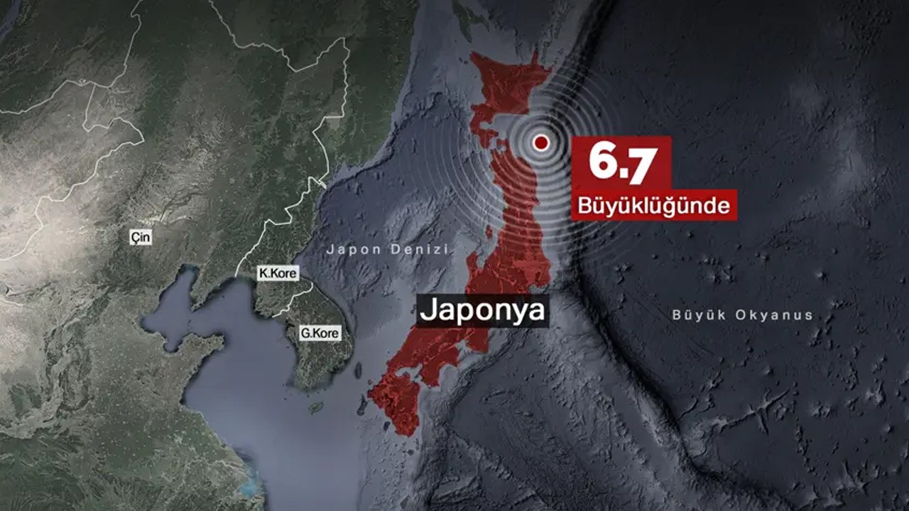 Japonya'da 6.7 büyüklüğünde deprem! Tsunami uyarısı