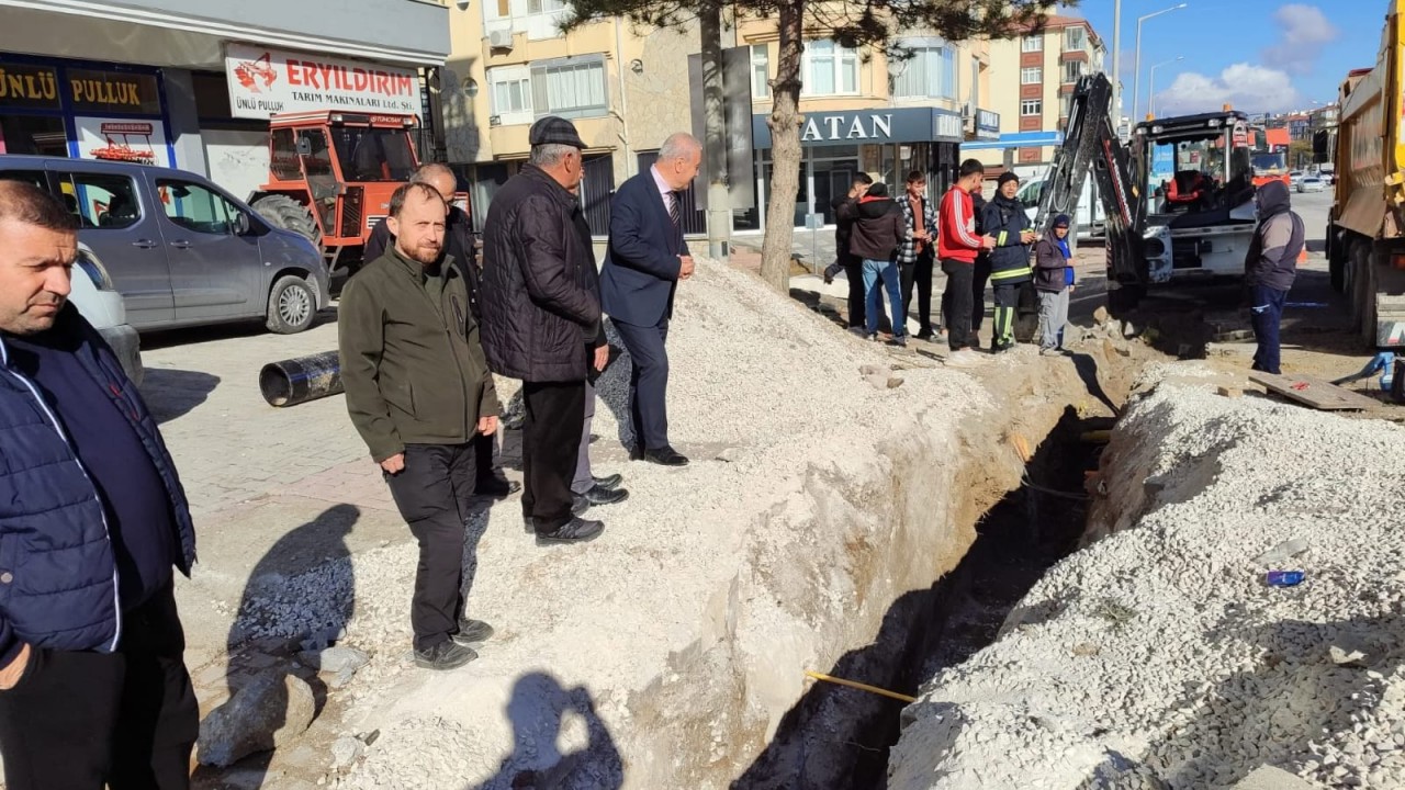 Kulu'da içme suyu hattı yenileniyor