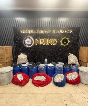 2 ilde gerçekleştirilen operasyonda 6 milyon 958 bin adet uyuşturucu hap ele geçirildi