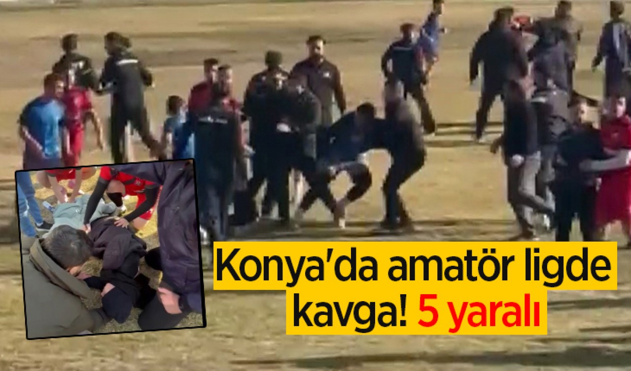 Konya'da amatör ligde kavga: 5 yaralı