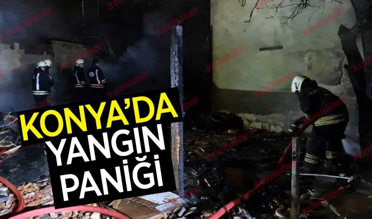 Konya'da yangın paniği!