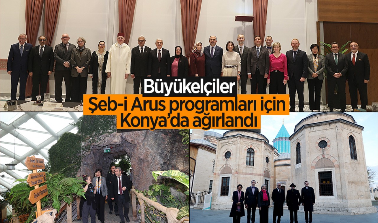 Büyükelçiler, Şeb-i Arus programları için Konya’da ağırlandı