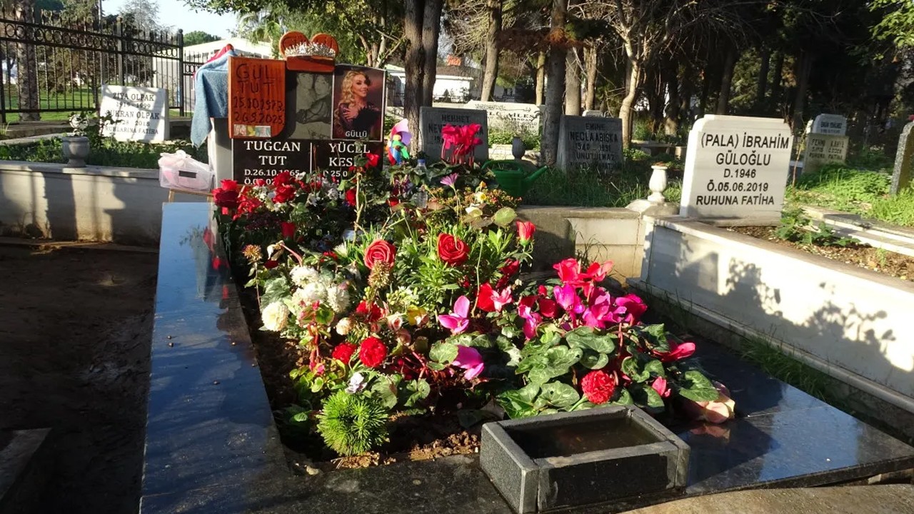 Güllü'nün mezarı gül bahçesine döndü