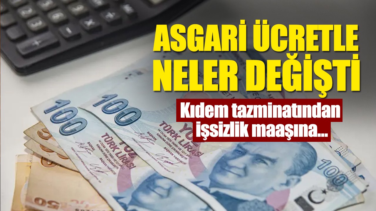 Yeni asgari ücret açıklandı: Ödeme ve ücretlerde zincirleme değişiklik