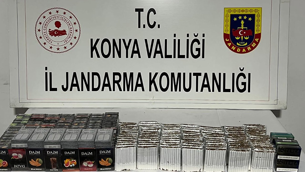 Akşehir'de jandarmadan kaçak sigara operasyonları