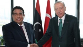 Cumhurbaşkanı Erdoğan, Libya Başkanlık Konseyi Başkanı Menfi ile görüştü