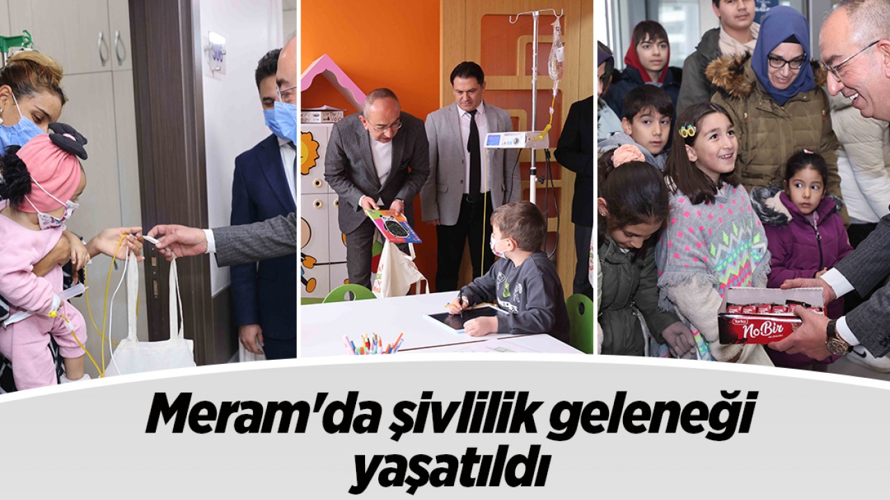 Meram'da şivlilik geleneği yaşatıldı