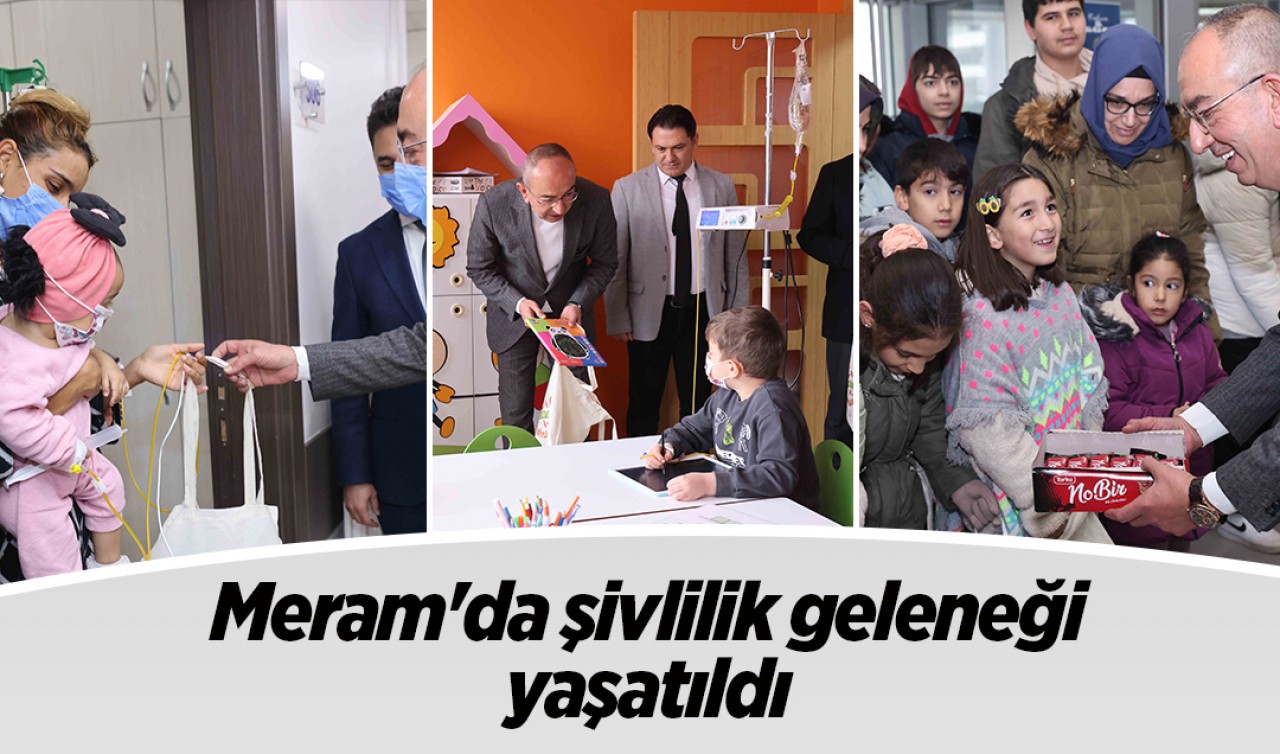 Meram'da şivlilik geleneği yaşatıldı