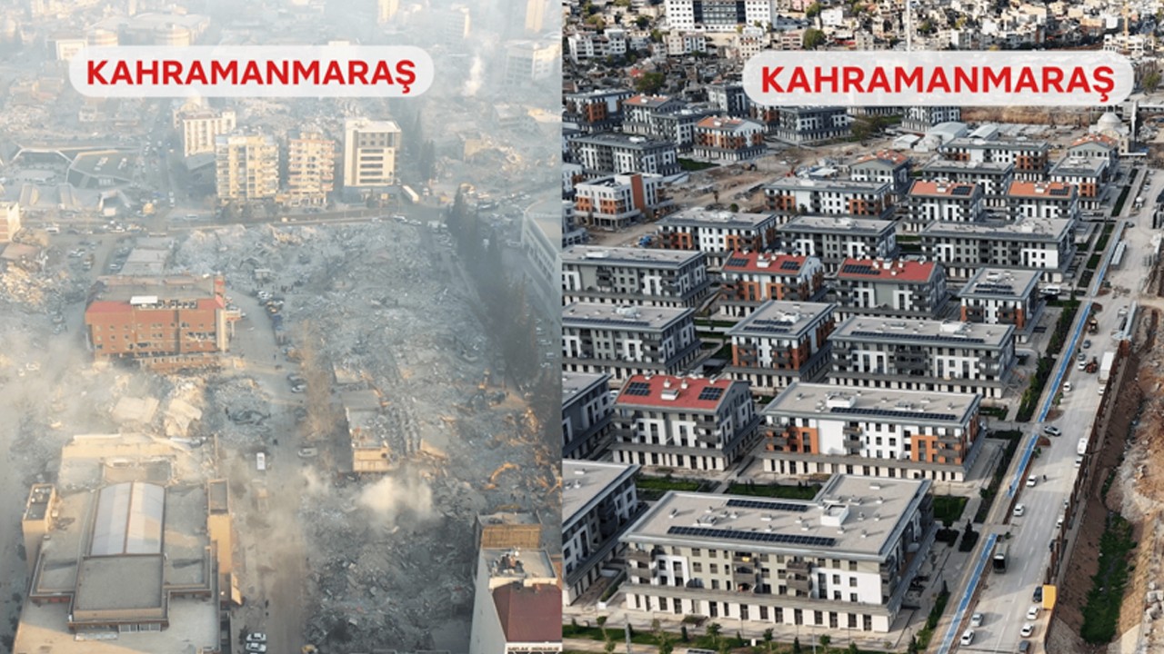 Deprem bölgesine 455 bin konut inşa edildi