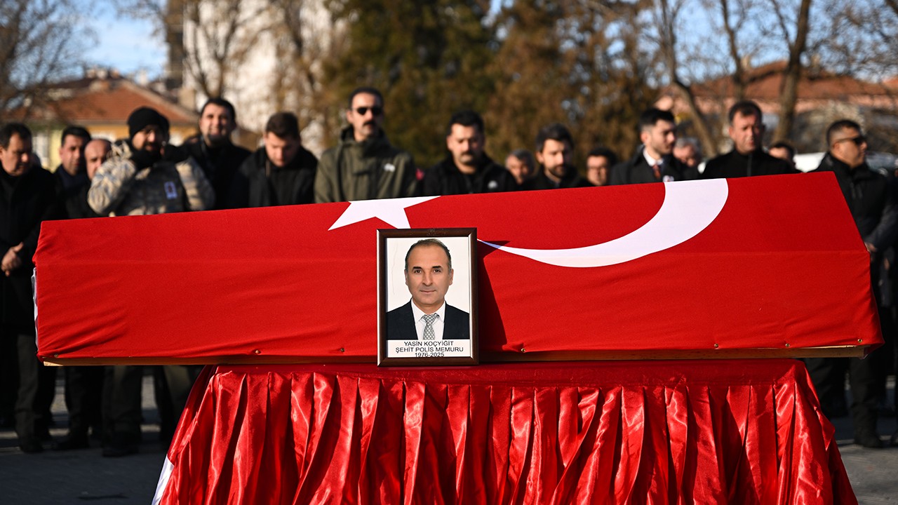 Şehit Polis Memuru Yasin Koçyiğit, Ankara'da son yolculuğuna uğurlandı