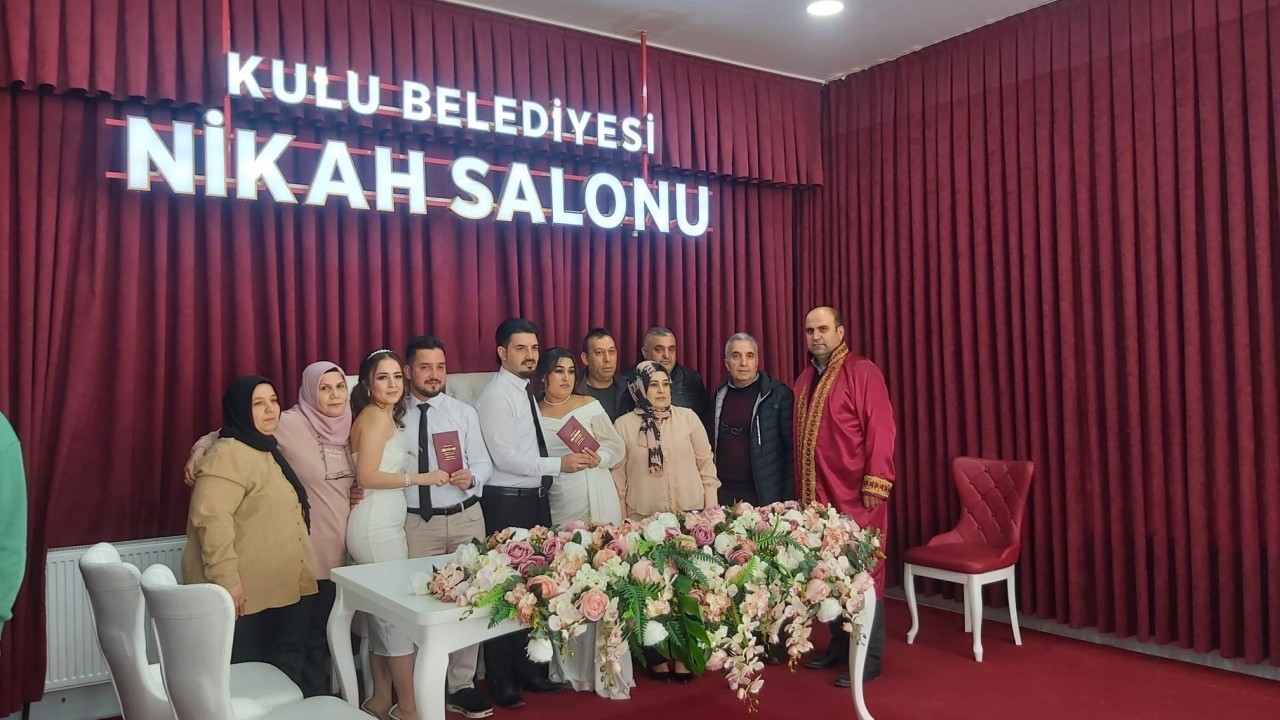 Kulu'da 2025 yılında 485 çift dünya evine girdi