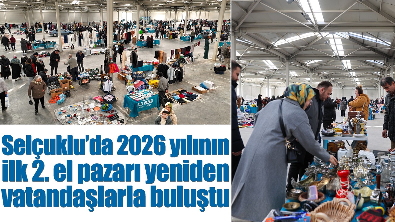 Selçuklu’da 2026 yılının ilk 2. el pazarı yeniden vatandaşlarla buluştu