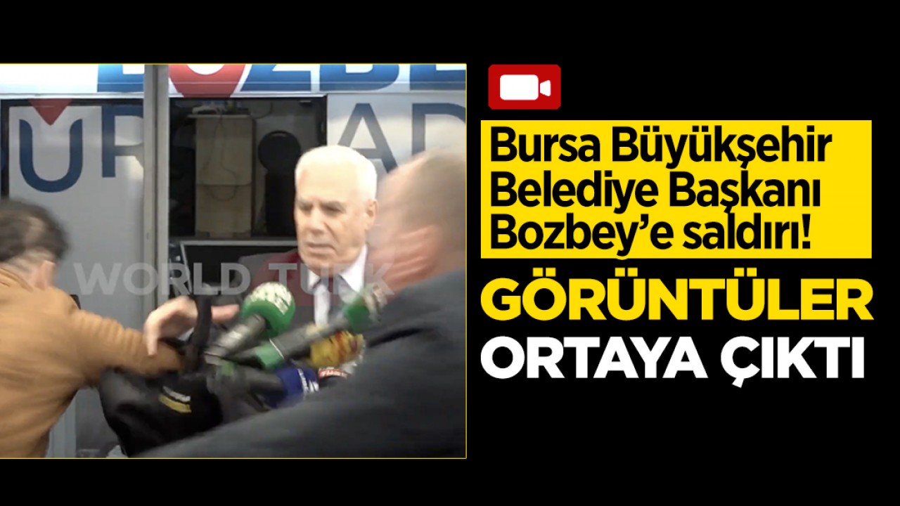 Bursa Büyükşehir Belediye Başkanına saldırı: O anlara ait görüntüler ortaya çıktı