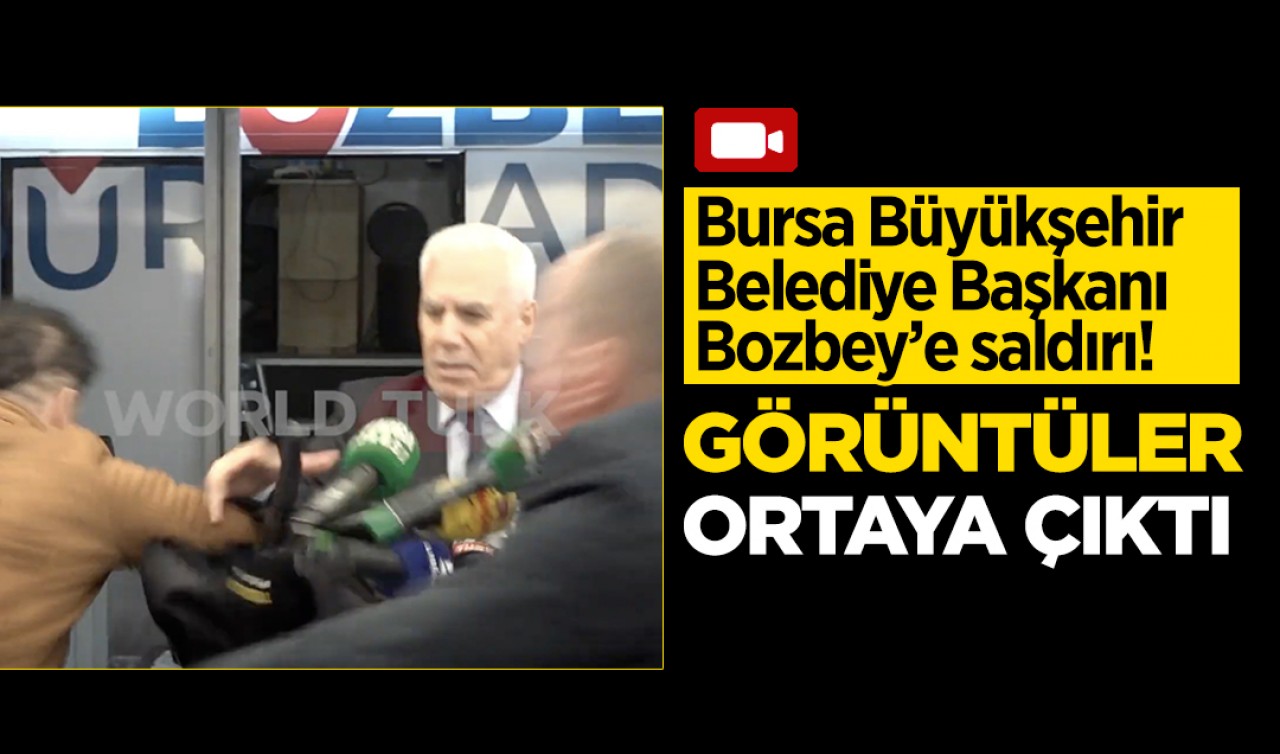 Bursa Büyükşehir Belediye Başkanına saldırı: O anlara ait görüntüler ortaya çıktı