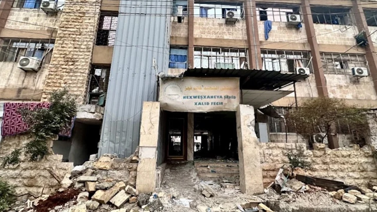 Karargaha çevrilen hastane böyle görüntülendi