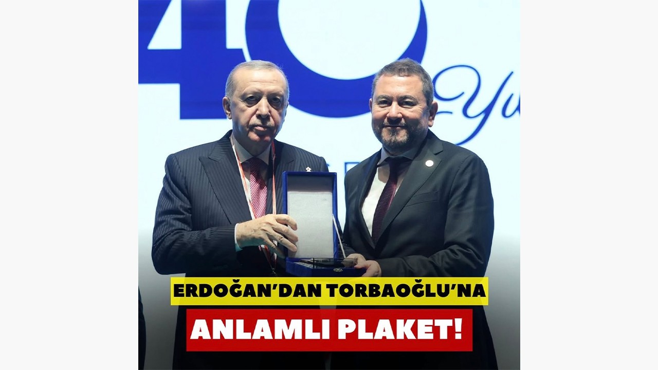 Erdoğan’dan İzmirli İş İnsanı Nazım Torbaoğlu’na Anlamlı Plaket