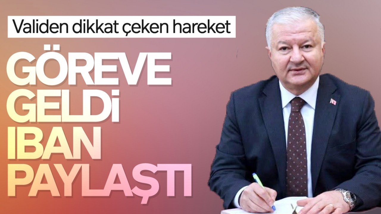 Göreve geldi, IBAN paylaştı: Validen dikkat çeken hareket