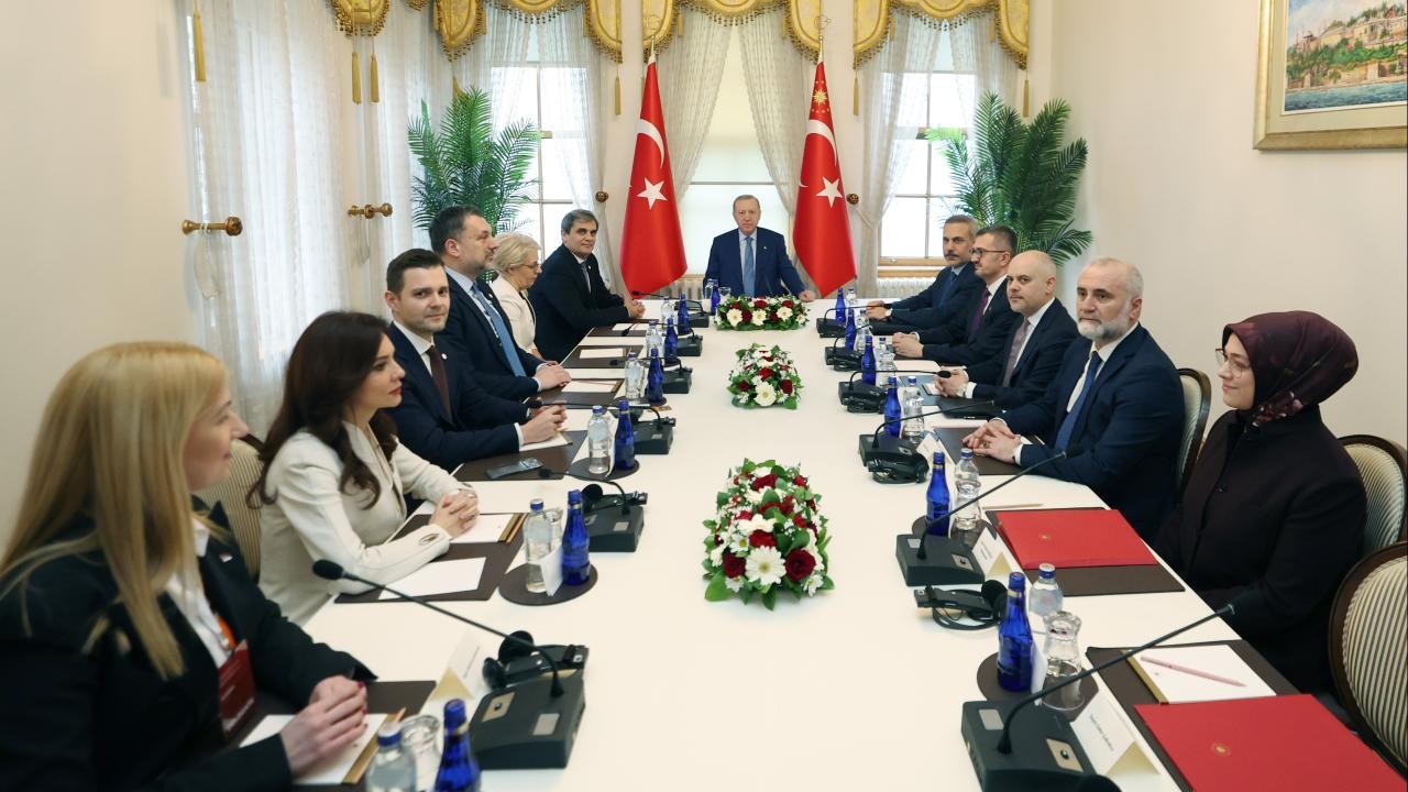 Cumhurbaşkanı Erdoğan, Balkan Barış Platformu üyelerini kabul etti