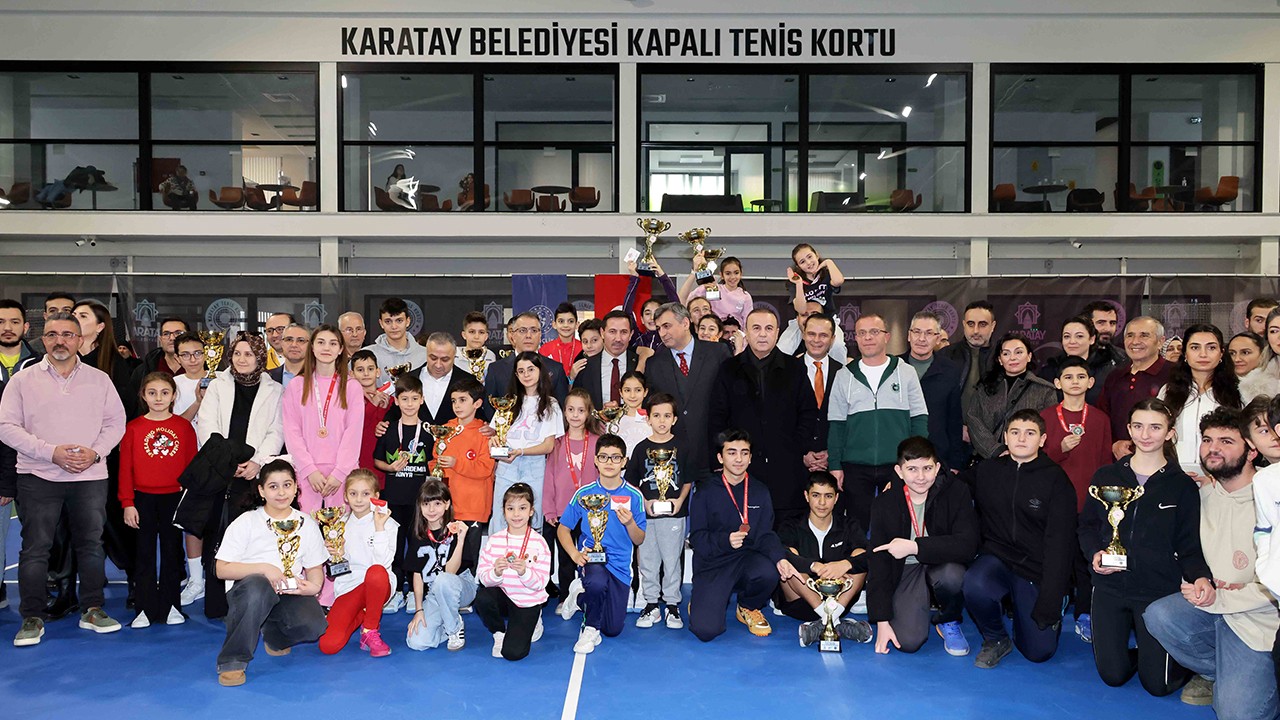 Konya Tenis Turnuvası Karatay’da tamamlandı