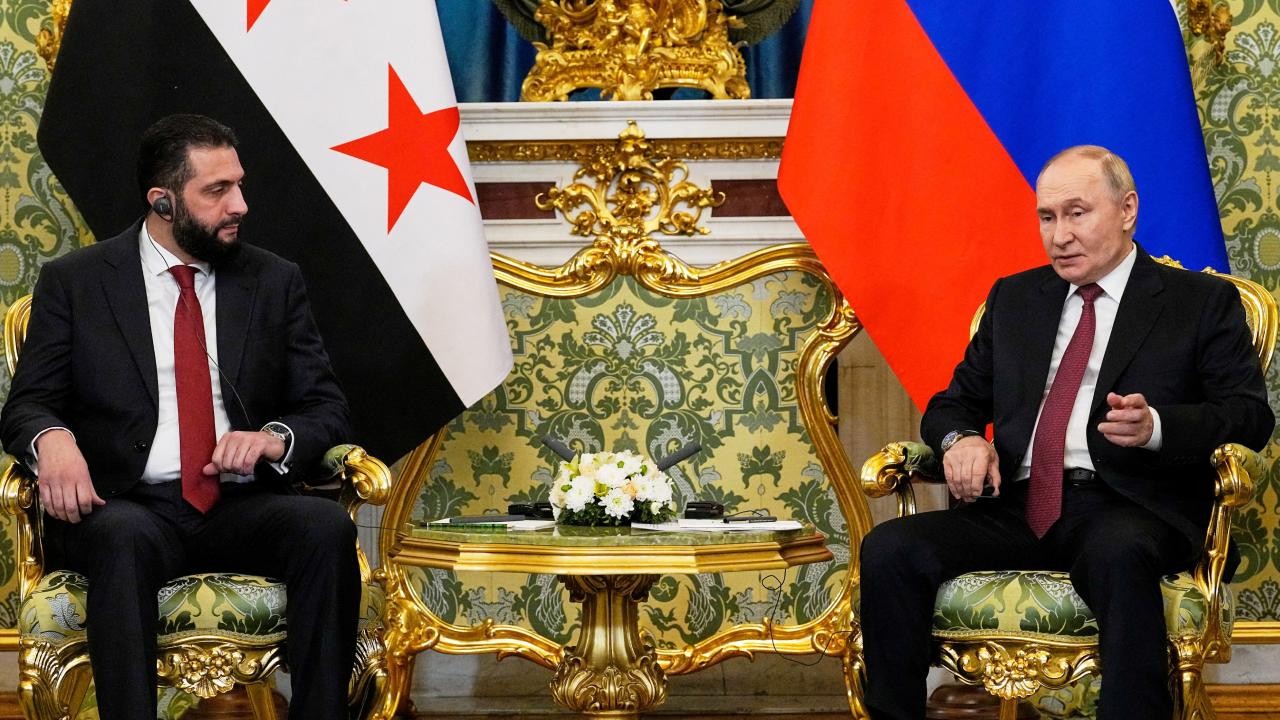 Rusya Devlet Başkanı Putin ve Suriye Cumhurbaşkanı Şara Moskova'da görüştü