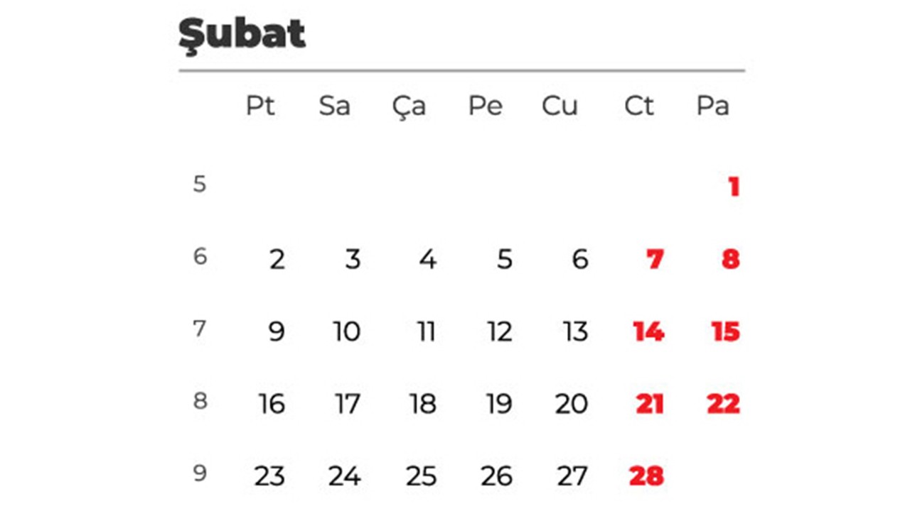 2026 senesinde Şubat kaç gün çekecek? 28 mi, 29 mu?