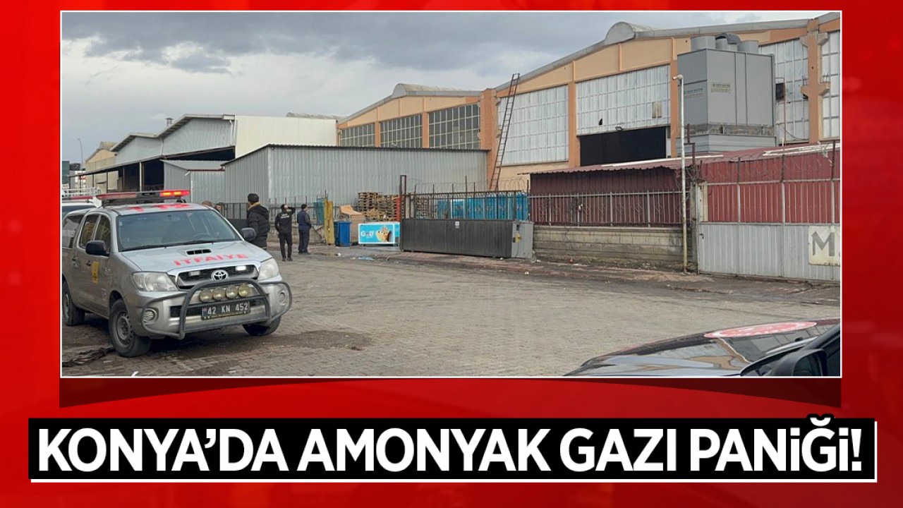 Konya'da amonyak gazı paniği