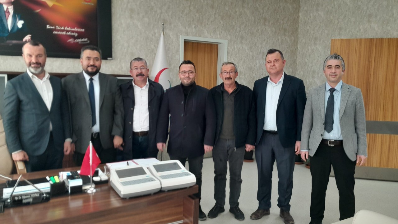 Karapınar Ziraat Odası’ndan devlet hastanesine EKG cihazı bağışı
