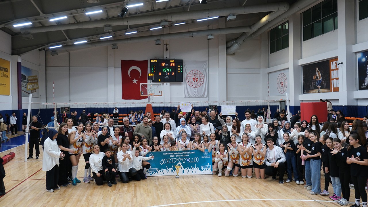 Konya’nın Midi Kızlar Şampiyonu Anka Spor oldu