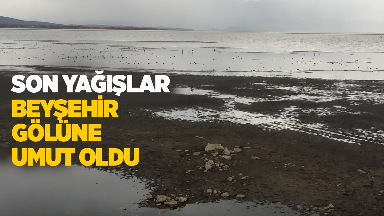 Son yağışlar Beyşehir Gölüne umut oldu