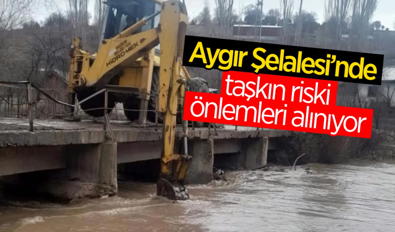 Aygır Şelalesi’nde taşkın riski önlemleri alınıyor