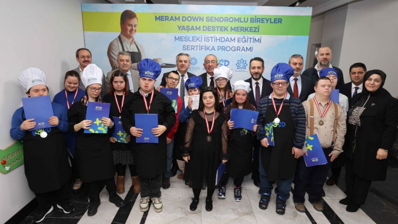 DOSD Meram'da gurur günü; Mesleki istihdam eğitimi ilk kez mezunlarını verdi