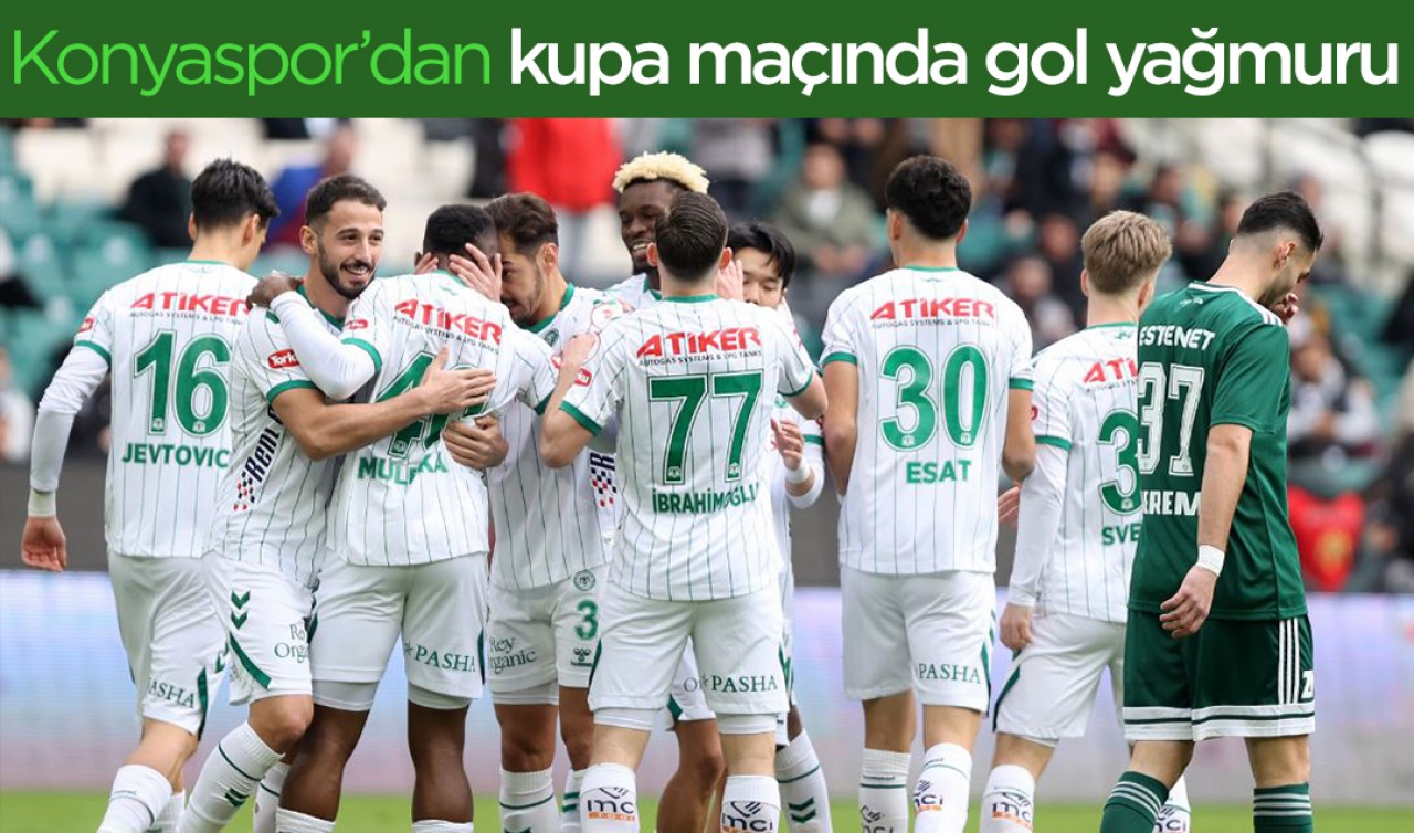 Konyaspor’dan kupa maçından gol yağmuru
