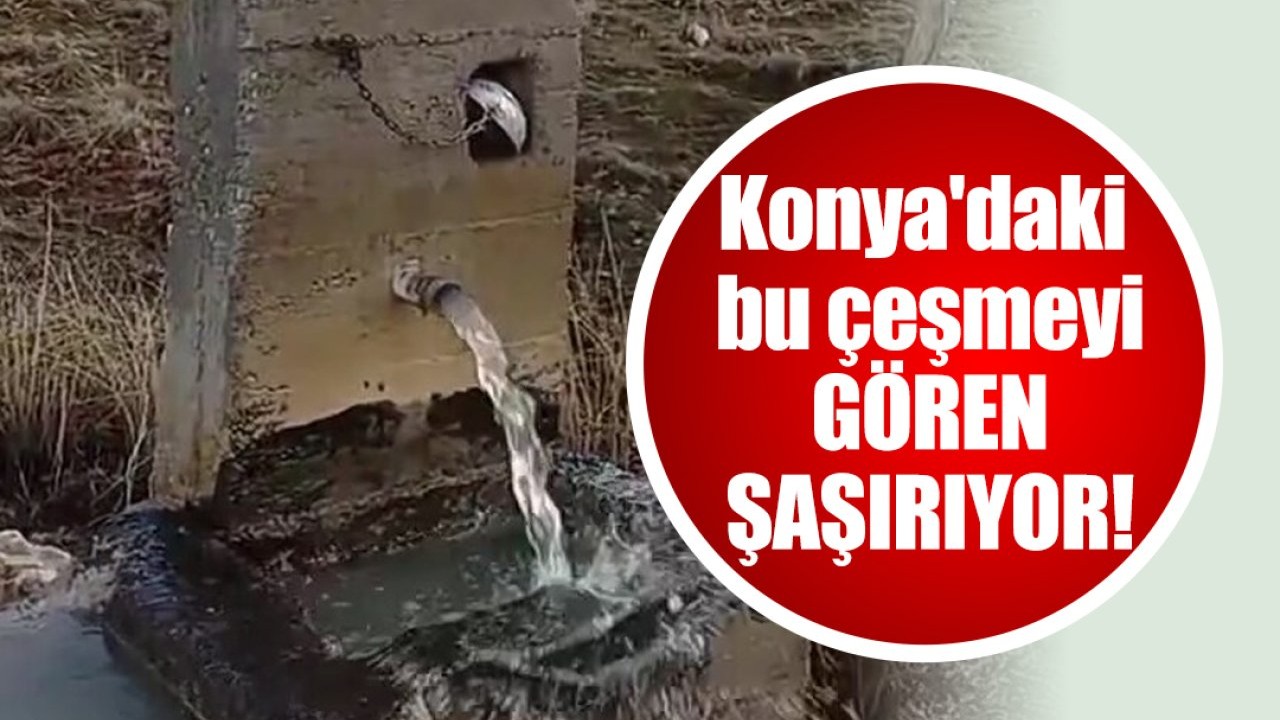 Konya'daki bu çeşmeyi gören şaşırıyor! Yazın ilk giden oydu