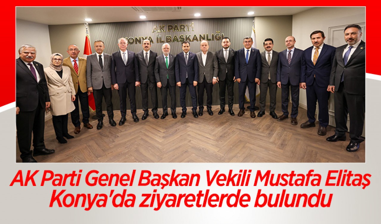 AK Parti Genel Başkan Vekili Mustafa Elitaş, Konya'da ziyaretlerde bulundu