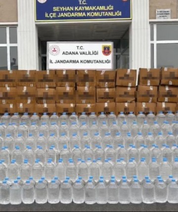3 bin litre sahte alkol ele geçirildi