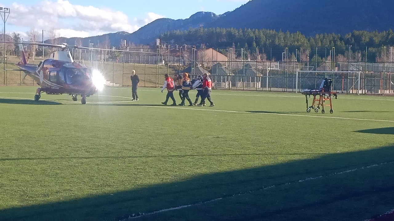 Seydişehir'de hava ambulansı kalp krizi geçiren hasta için havalandı