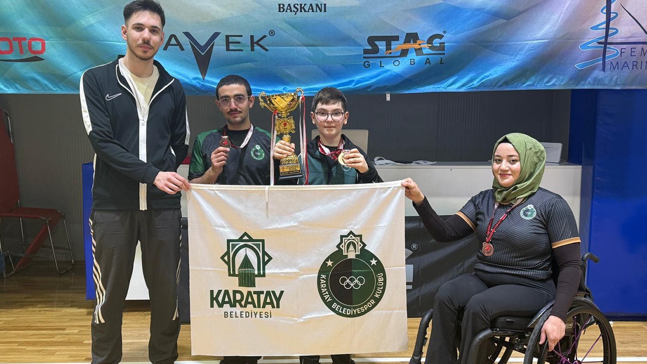Karatay Paralimpik Masa Tenisi takımından 5 madalya