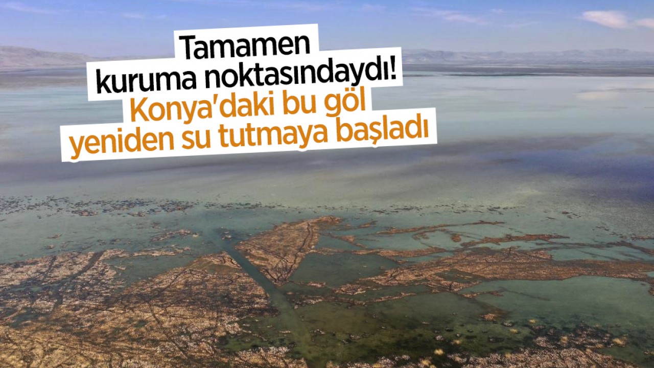 Tamamen kuruma noktasındaydı: Konya'daki bu göl yeniden su tutmaya başladı