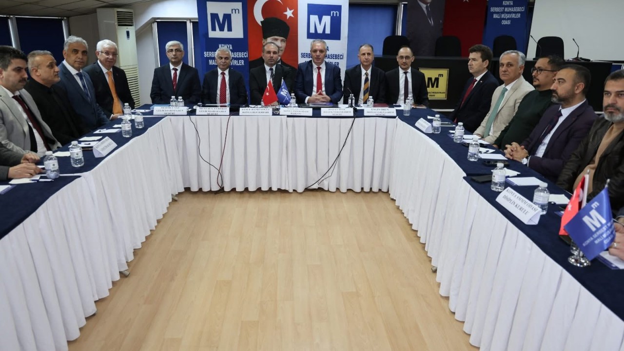 Konya SMMMO ile Konya defterdarlığı arasında istişare toplantısı gerçekleştirildi