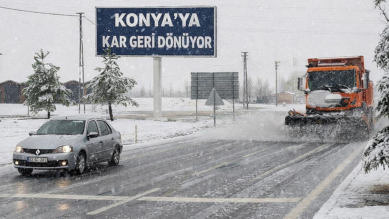 Konya'ya kar geri dönüyor!