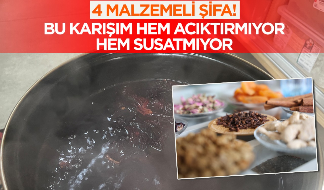 4 malzemeli şifa: Bu karışım hem acıktırmıyor hem susatmıyor