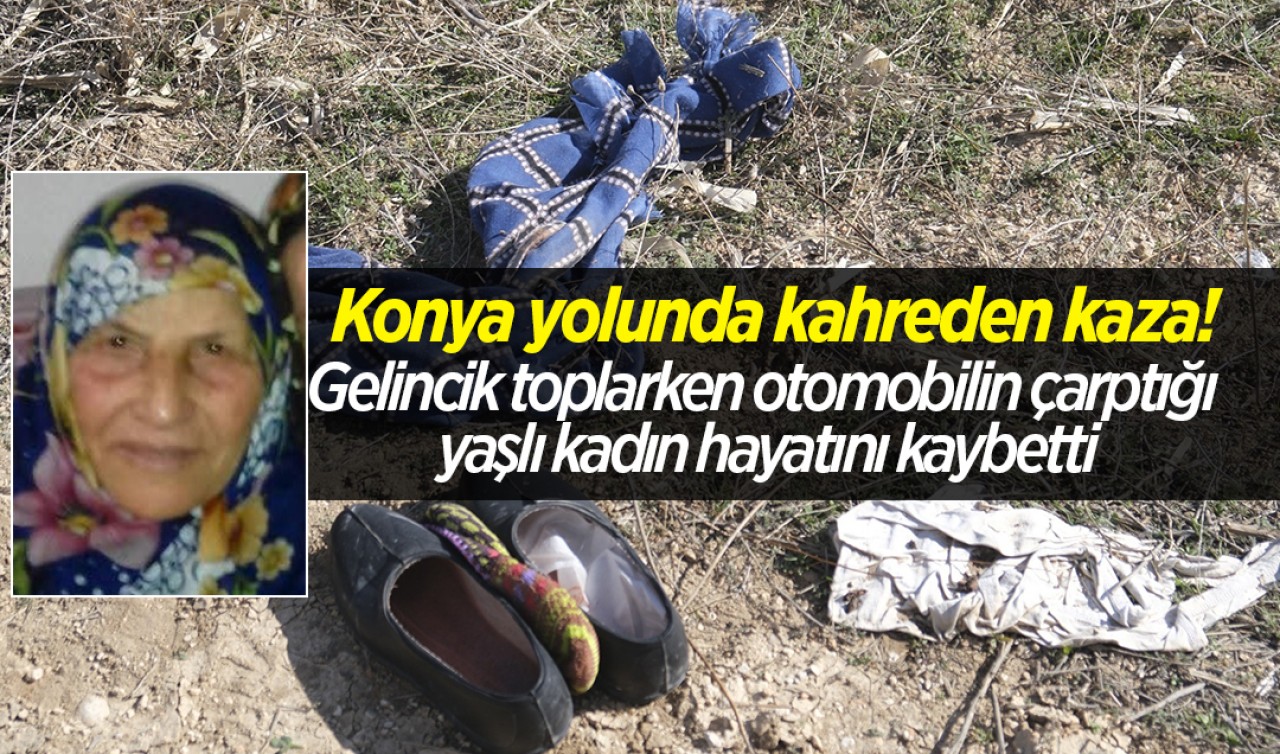 Konya yolunda kahreden kaza! Gelincik toplarken otomobilin çarptığı yaşlı kadın hayatını kaybetti