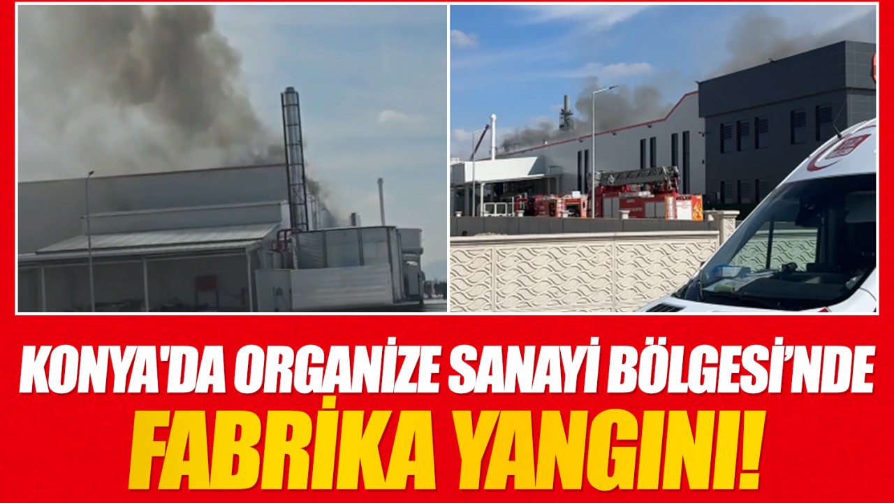 Konya'da Organize Sanayi Bölgesi’nde fabrika yangını!