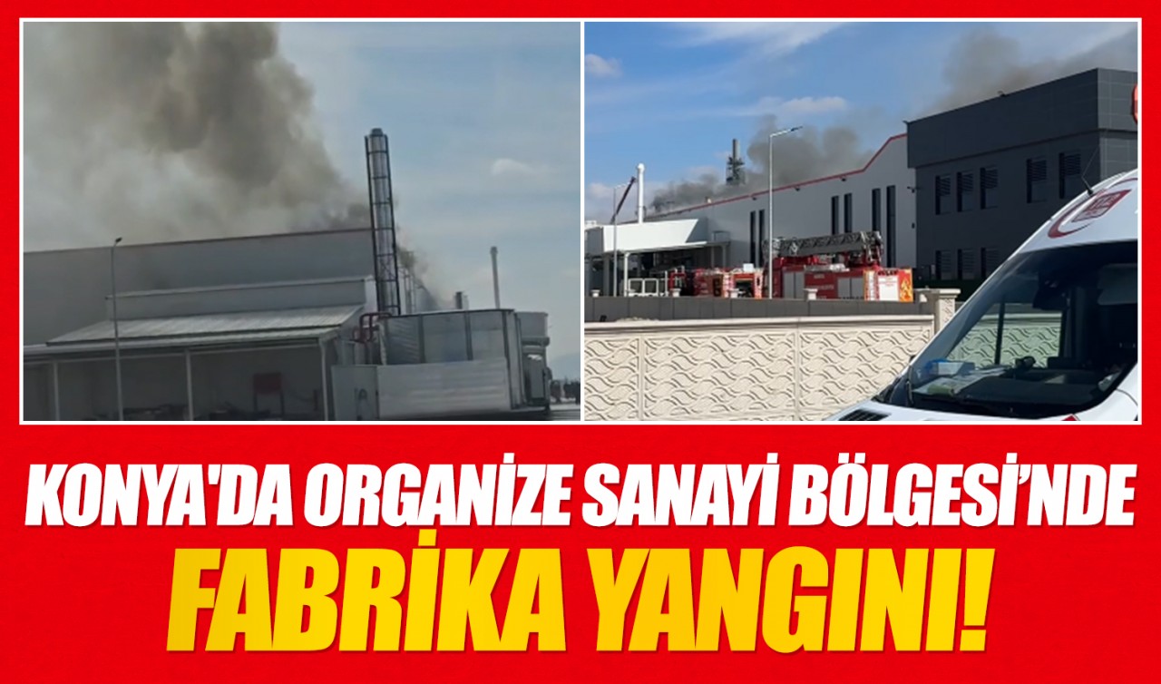 Konya'da Organize Sanayi Bölgesi’nde fabrika yangını!