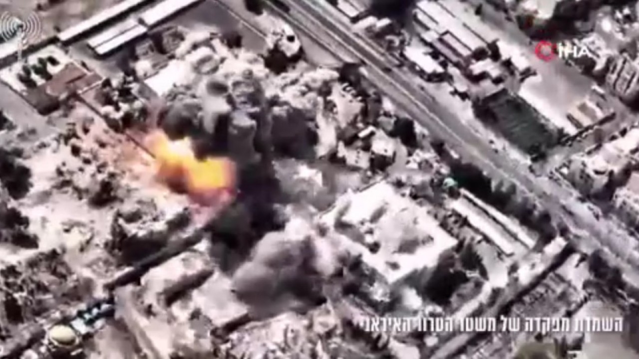 İsrail, Tahran saldırısına ilişkin görüntü paylaştı