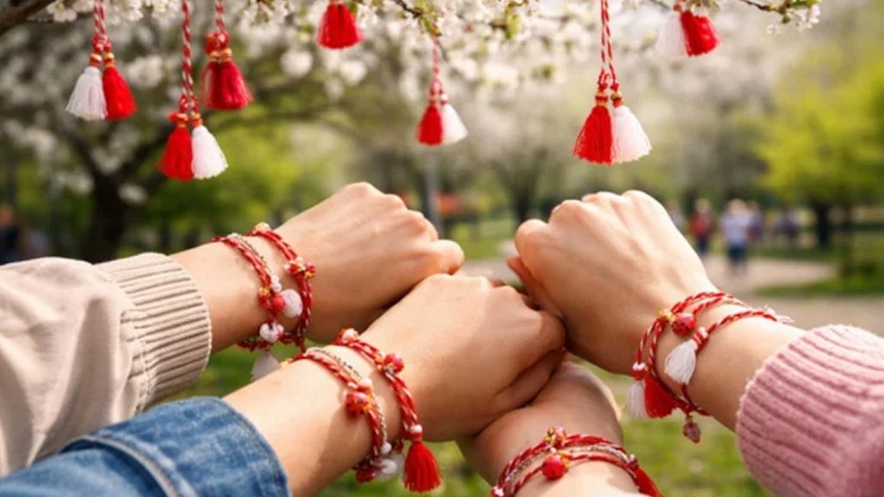Marteniçka bilekliği ne zaman takılır? Kırmızı beyaz iplerin bilinmeyen sırrı! İşte Marteniçka'nın asıl anlamı...