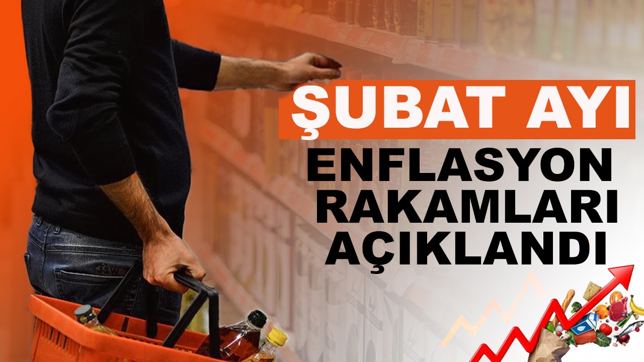 Şubat ayı enflasyon rakamları açıklandı