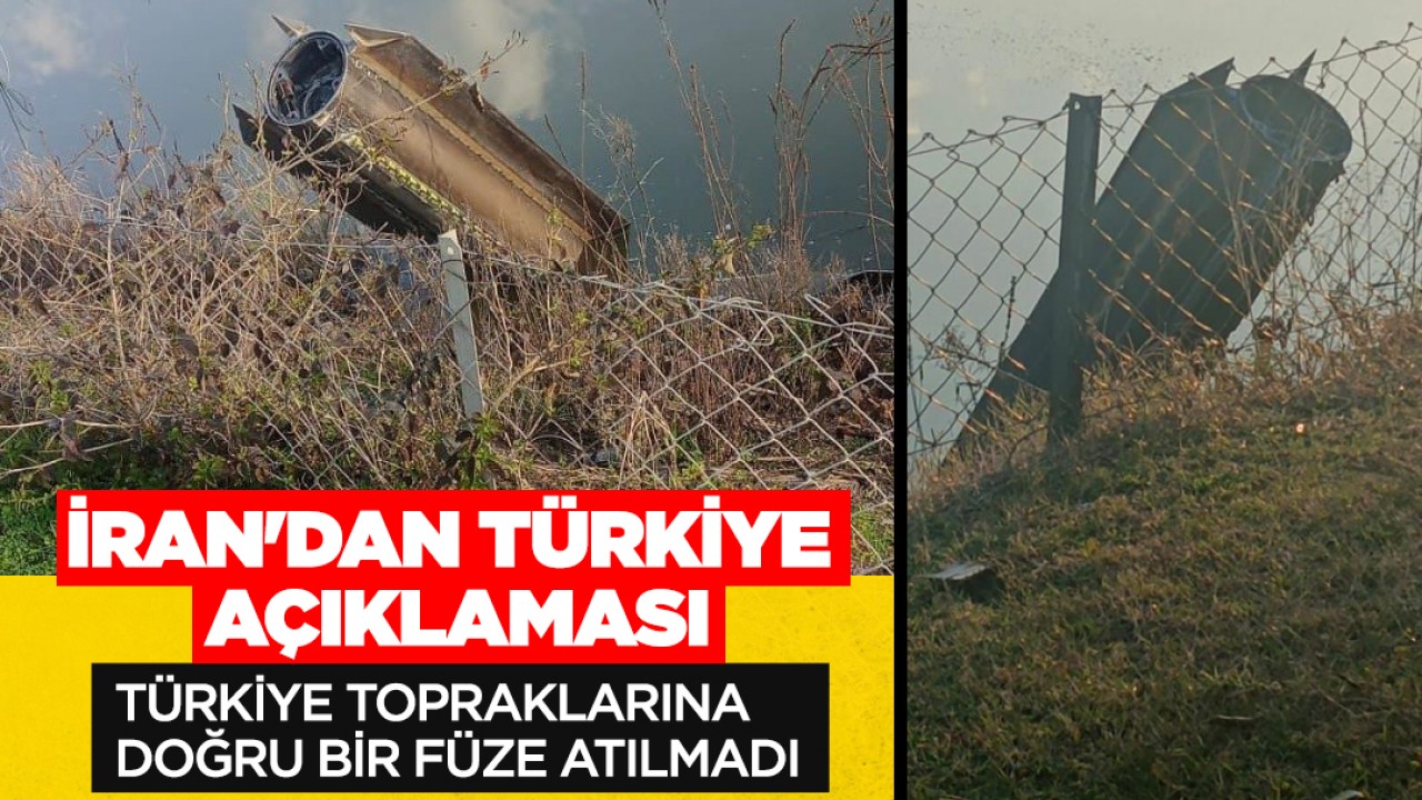 İran'dan Türkiye açıklaması: Türkiye topraklarına doğru bir füze atılmadı