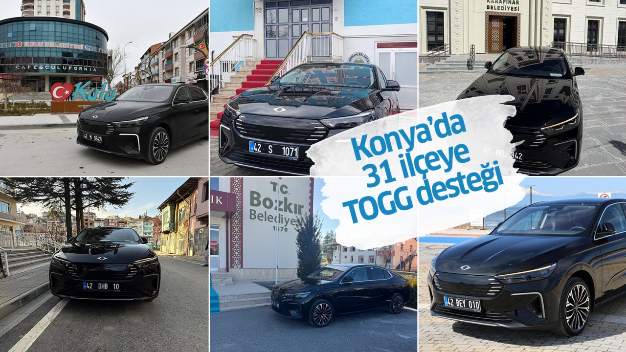 Konya'da 31 ilçeye TOGG desteği
